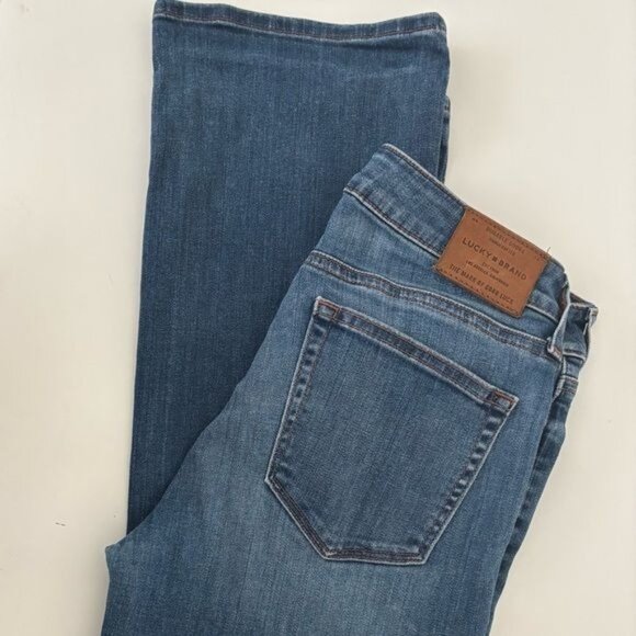 Lucky Brand Denim - Lucky Brand Jeans Lolita Boot Size 6/28 Mid Rise Boho Chic Western Americana